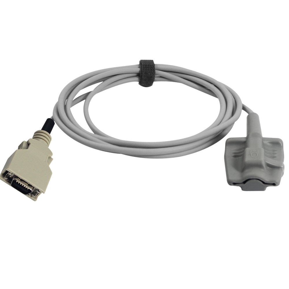 Sino-k Compatible para Masimo Sensor de Oxímetro de Pulso Adulto Suave 9.8 pies 14 Pines Conector FDA/CE Aprobado