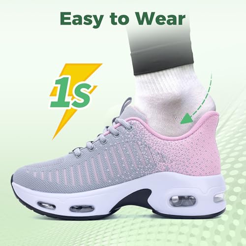 Image of Women's Sneakers Slip on Walking Tennis Shoes Easy to Wear