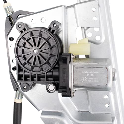 Image of TRQ Rear Right Power Window Regulator & Motor Assembly Passenger Side Compatible with 2000-2005 Cadillac DeVille GM1551119