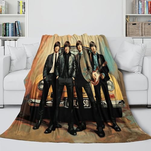 PGtaa Rock Band Couverture Épaisse Et Chaude en Flanelle – Couverture De Canapé – Couverture 3D – Motif : The Beatles – 60x80inch(150x200cm) - Les Beatles, Paul McCartney, John Lennon, RIngo Starr, George Harrison PGtaa Rock Band Couverture Épaisse Et Chaude en Flanelle - Couverture De Canapé - Couverture 3D - Motif : The Beatles - 60x80inch(150x200cm) – Image 5