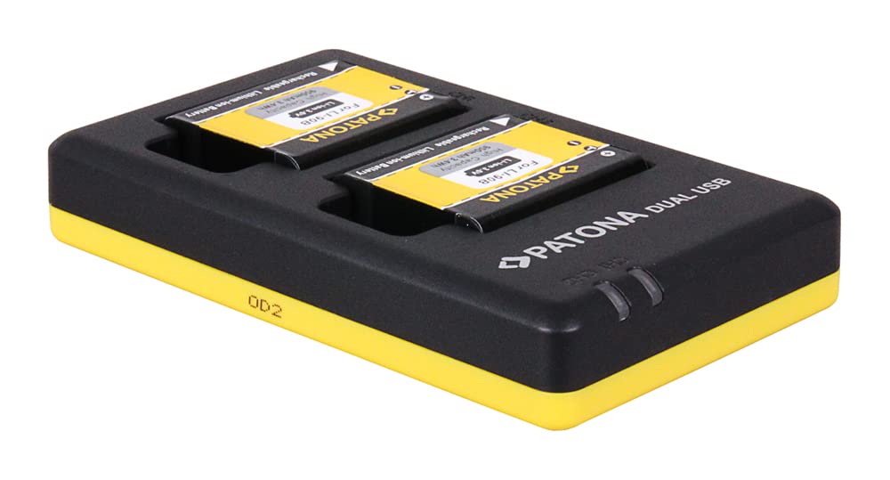 PATONA Chargeur Double avec 2X Batterie de Rechange pour Olympus Li-90b, Li-92b Battery Compatible avec Olympus Tough TG-6 TG-5 TG-4 TG-3 TG-2 TG-1 Stylus XZ-2