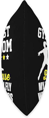 Miniatura 2 de Gymnastics Events Gymnast Fitness Aerobics Proud Gymnastics Mom Because My Kid Can Fly Without Wings - Almohada de 16 x 16 pulgadas, multicolor