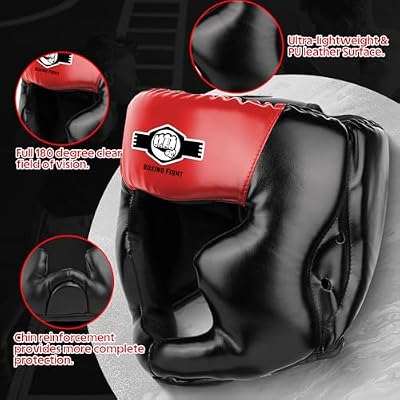 2 Pack & 1 Pack Boxing Headgear - Sparring Safety Head Guard for MMA, Kickboxing, Muay Thai, Boxing - Men, Women, Kids