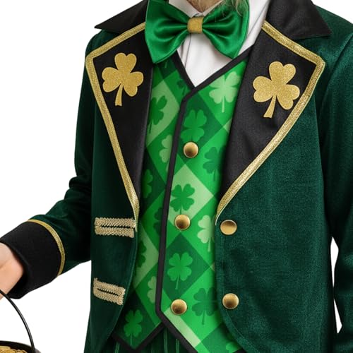 Disfraz completo Leprechaun para niños miniatura 6