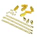 16mm or 5/8 inch Ribbon Choker or Bracelet Findings Kit - Gold