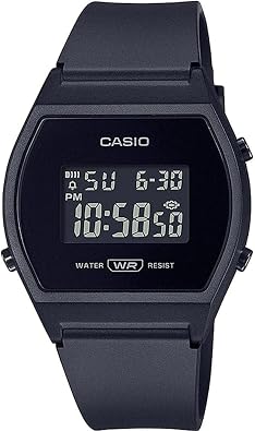 Casio - Bracelet Collection LW-204-4AEF - Womens Watch - Spritzfest - Digital - with Plastic Band - Rose, Black/White, 35 mm, Strip