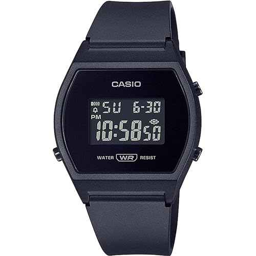 Casio - Bracelet Collection LW-204-4AEF - Women's Watch - Spritzfest - Digital - with Plastic Band - Rose, Black/White, 35 mm, Strip