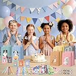 122 Pcs Dog Party Favors, Dog Themed Birthday Party Decorations, Cute Dog Pinata Goodie Bags Stuffers Make Your Own Stickers Keychain Wristbands Mini Notebooks for Kids Adopt a Puppy Party Favor - Image 2