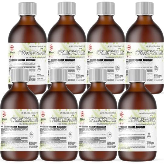 Cyclohexanone ACS Grade - 8 Liters - Versatile Industrial Solvent for Coatings, Adhesives, and Resins