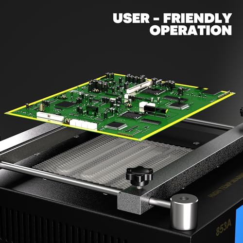 Placa caliente de soldadura 853A de precalentamiento infrarrojo para reparaciones SMD BGA de 110V 6