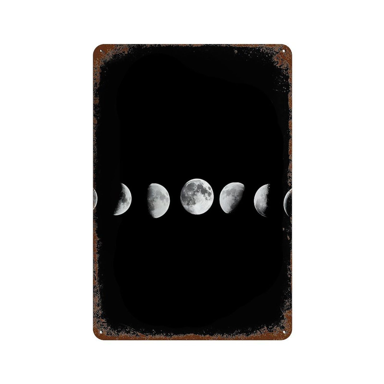xiaoxiaoshen Moon Wall Decor Art Metal Tin Poster Modern Home Decor Art Home Bar Shop Decorations Vintage Sign 30x20cm