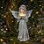 Ovewios Angel Garden Statue Outdoor Decor, Angel Garden Figurine Hold Bird's Nest with Solar Lights Waterproof Resin Yard Art Decoration Lawn Ornament Sculpture for Outside Patio Yard Gift