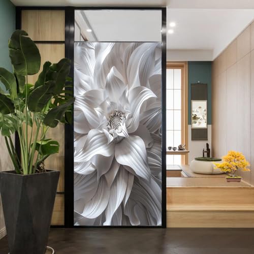 Película de privacidad para ventana flores modernas 17.7x23.6 pulg miniatura 4