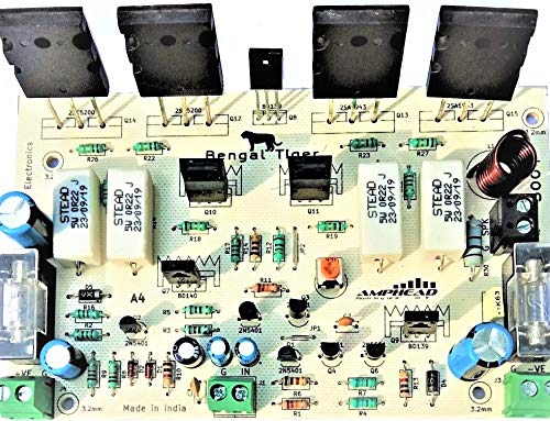 VASP 400 Watt Hifi Mono Amplifier Board using C5200 A1943 Power transistors for Home audio & DIY projects
