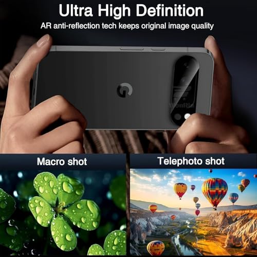 Image of Pack 1- Back Camera lens Protector for Google Pixel 10 Pro XL 5G [3D Premium] Camera Glass Protector (Black)