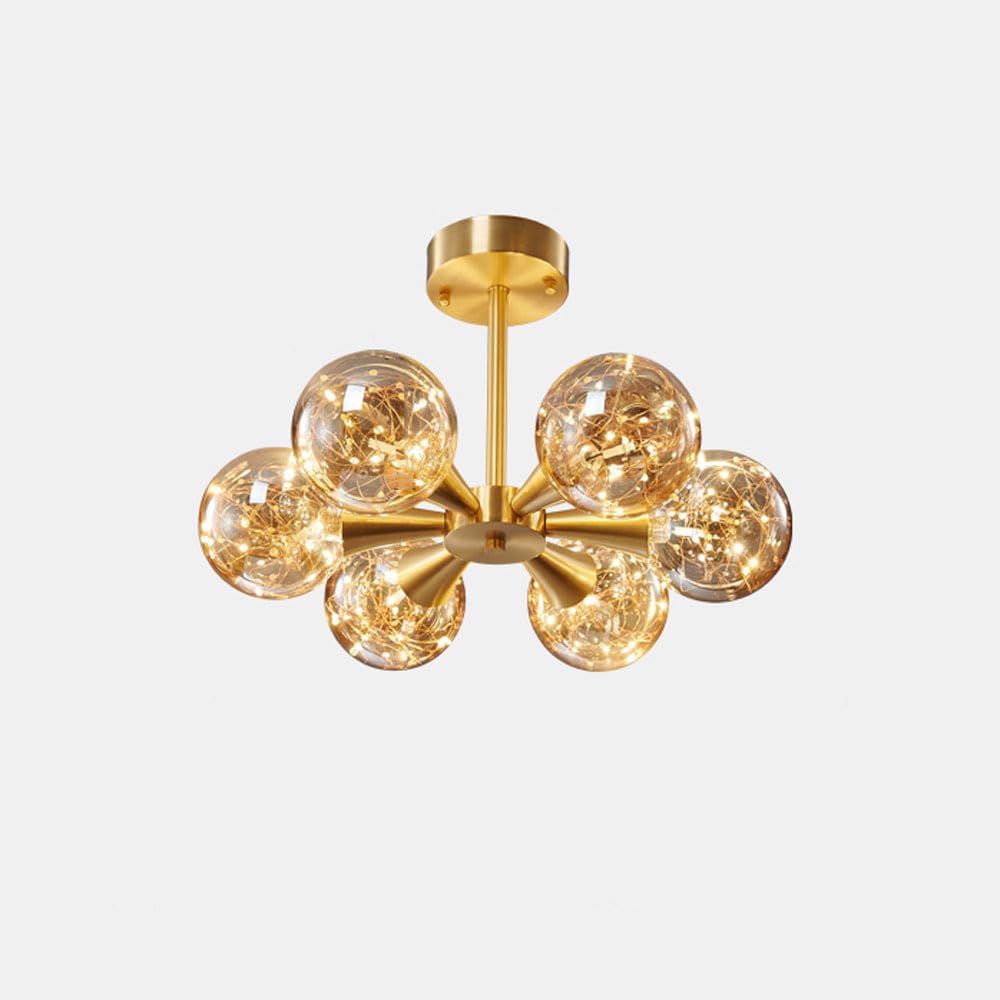 Suspension LED en verre sphérique pour éliminer les zones d'ombre du couloir