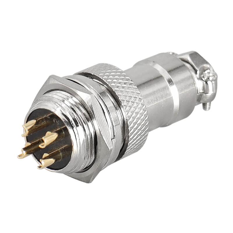 Amazon.com: GX16 4 Pin Connector Reverse Straight Male Plug and