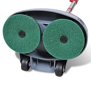 Tidyard Polisseuse et Laveur de Plancher à Double Tête 5 en 1 Cireuse de Sol Nettoyant de Planchers en ABS, 180 W