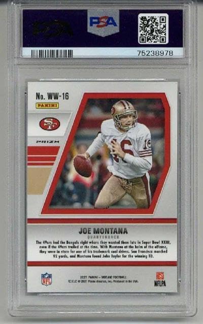 2021 Panini Mosaic Will To Win Mosaic #ww16 Joe Montana 49ers Psa 10 Rare - Football Cards