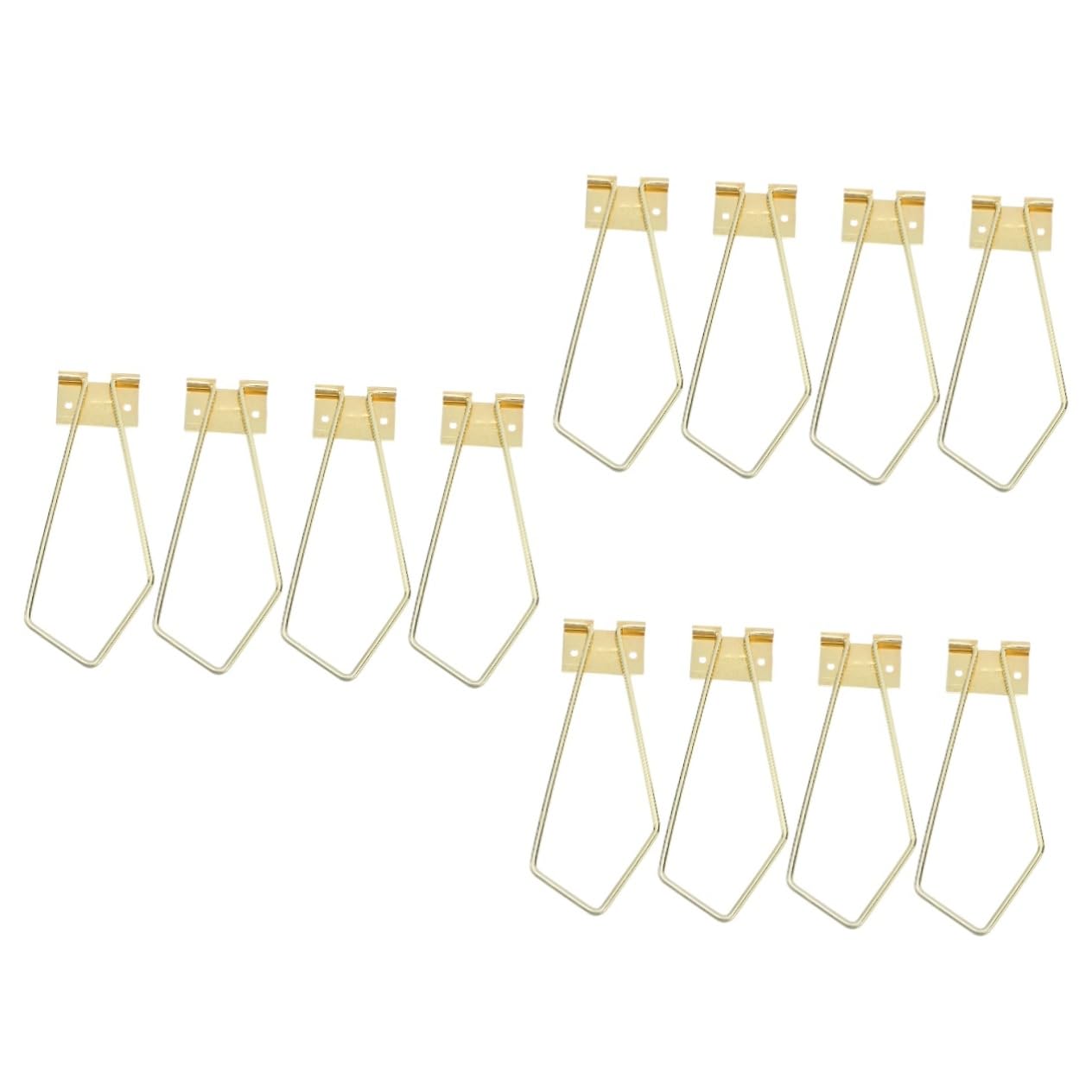 ARTIBETTER 8pcs Imitation Gold Photo Frame Bracket for Tabletop Display Easy to Install Picture Holder Stand for Studio Use Lightweight Photo Frame Support Tool