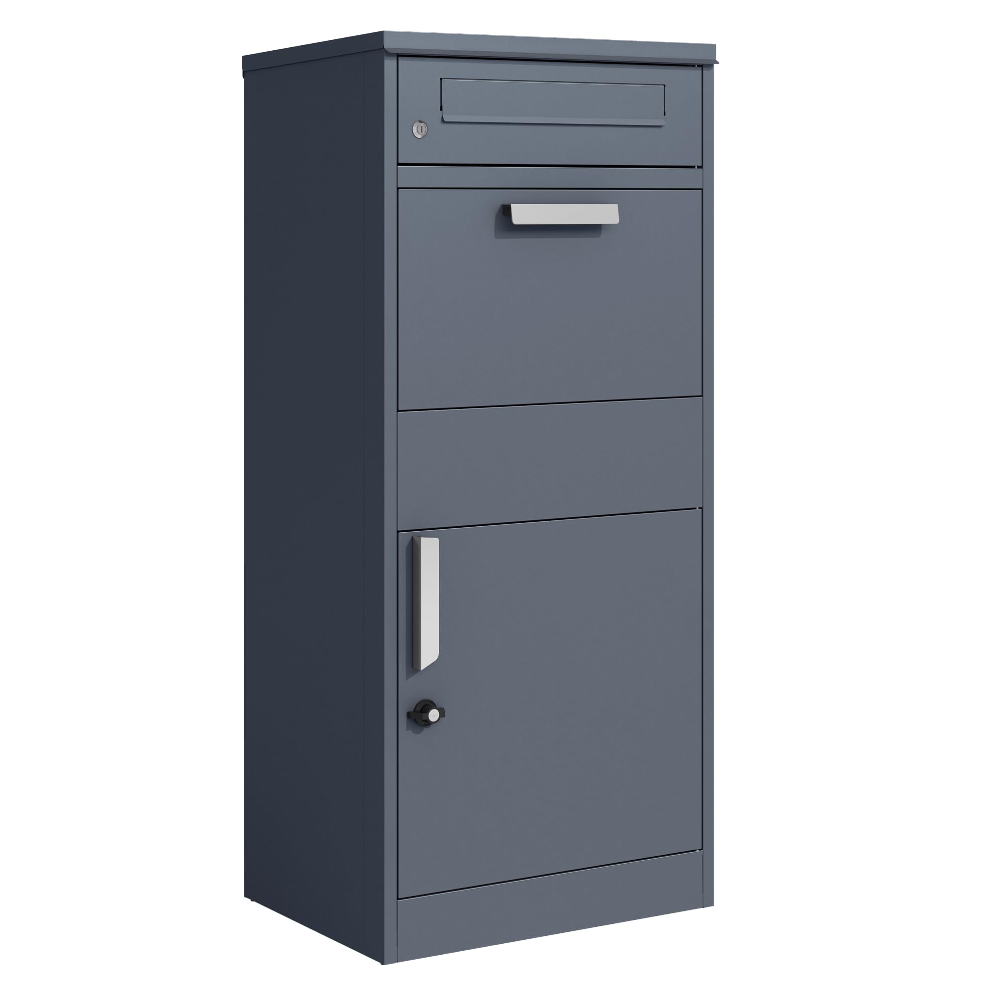ESTEXO Briefkasten Paketkasten Premium Paketbox Standbriefkasten Anthrazit