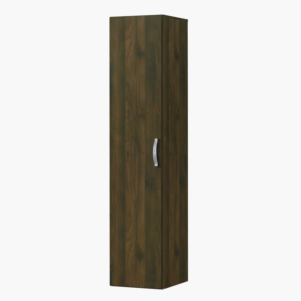 Homebox Kulltorp New 1-Door Wardrobe, Brown - 182x39.5x51.5 cm