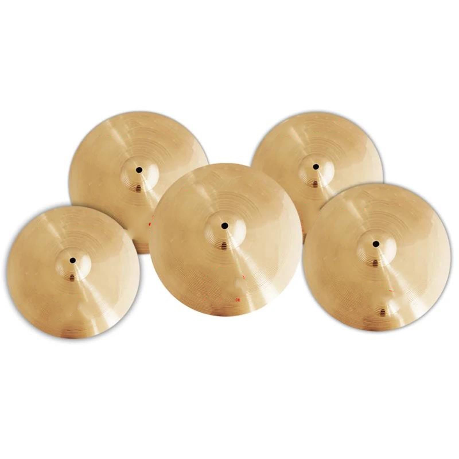 Piatti Da Pratica Ensemble De Cymbales B8 5 Pièces 14 Hihat 16 Crash 18 Crash 20 Ride Cymbales Dentraînement Pour Débutants