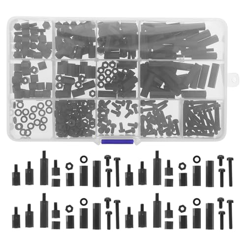 Surtido M3 de tornillos hexagonales Beaupretty de nailon alta dureza