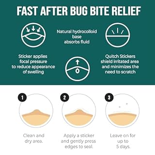 Quitch Mosquito Bite Relief Safari Animal Patches, Bug Bite Anti Itch Cream Alternative for Kids and Baby, Insect Bite Relief, After Bite Relief, Travel Essential for Summer Camp, Cruise and Outdoors