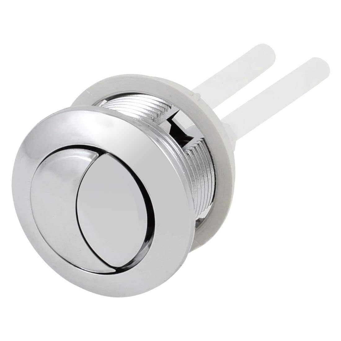 Prem’s Dual Flush Push Valve Cock Round 56.4 mm – Toilet Cistern Flush Button Replacement, Water‐Saving Push Valve