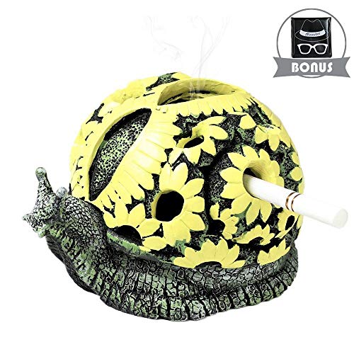 Monsiter Snail Ashtrays for Cigarettes Creative Ashtray for Home and Outdoor