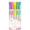 Zebra Glitter Highlighter, Kirarich, 5 Color Set (4901681512102)