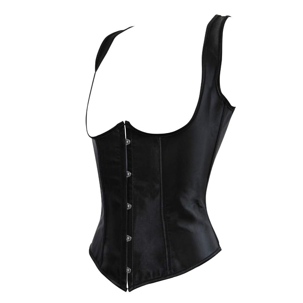 Hengzhifeng Women's Gothic Satin Plus Size Underbust Corsets