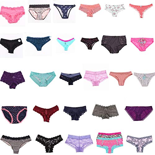 UWOCEKA Women Underwear,Varity of Panties 12 Pack Boyshort Hipster Briefs Assorted2