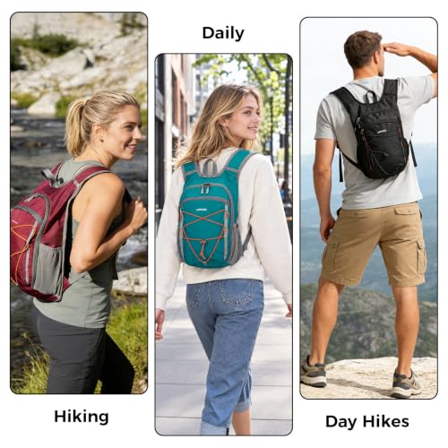 Small Hiking Backpack 13L Lightweight Foldable Travel Daypack for Men Women - image 2