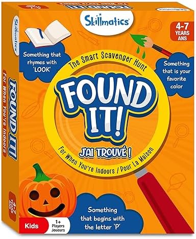 Skillmatics Card Game - Found It Indoor, Scavenger Hunt for Kids, Boys, Girls, and Families Who Love Board Games and Educational Toys, Stocking Stuffer, Travel Friendly, Gifts for Ages 4, 5, 6, 7 8 51K2t37GPSL. AC
