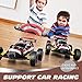 Tecnock RC Racing Car, 2.4GHz High Speed Remote Control Car, 1:18 2WD Toy Cars Buggy for Boys & Girls with Two Rechargeable Batteries for Car, Gift for Kids
