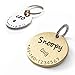 LoveYourPet Medaille Pour Chien avec Gravure - Pendentif Personnalisé Nom, Symbole Et Numéro De Téléphone Colier Identification Plaque Chien, Chiot & Chat (18mm, Argent-Glanz), (EW-LYP-003)