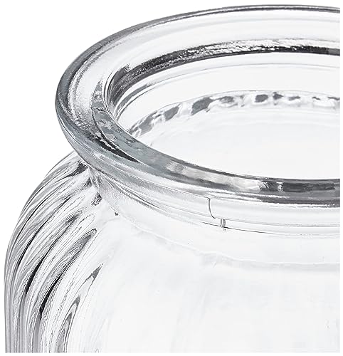 Image of Amazon Brand - Solimo Glass Mimosa Jar 650 Ml | Set Of 4, Transparent
