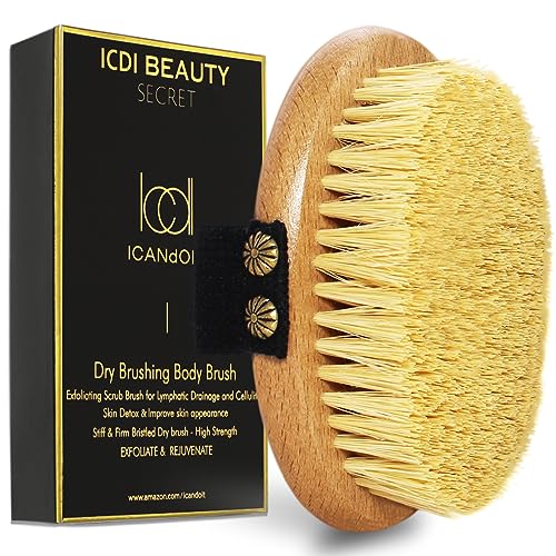 ICANdOIT Dry Brushing Body Brush for Exfoliation