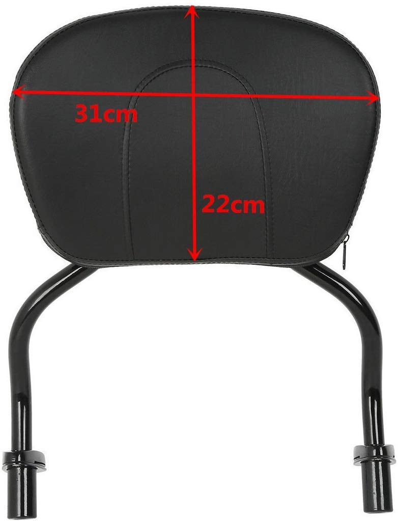 TCMT Rückenlehne Abnehmbare Stealth Sissy Bar Pad passend für Harley FLRT Freewheeler 2015–2024