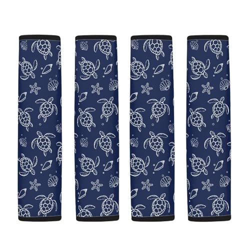 Image of AFPANQZ Sea Turtle Pattern Automotive Seat Belt Covers Pads 2 Piece for Adults Kids Youth Car Accessories Universal Daiper Bag Backpack Shoulder Straps Pads Comfortable Universal
