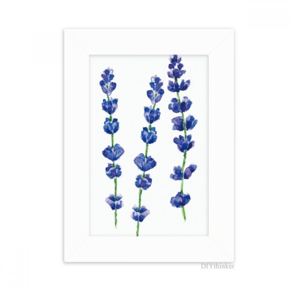 Cadre photo lavande bleue pour égayer votre bureau | Décoration 10x15 cm