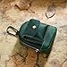 Leather Coin Purse, Soft Change Purse with Hook and 2 Pockets, Mini Coin Pouch Holder For Men Women (Blue)