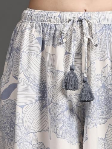 Image of B STORIES Women's Viscose Printed Lounge Culotte Shorts (Pack of 2)
