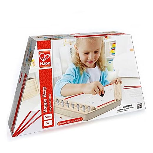 Award Winning Hape Happy Harp Kid's Wooden Musical Instrument
