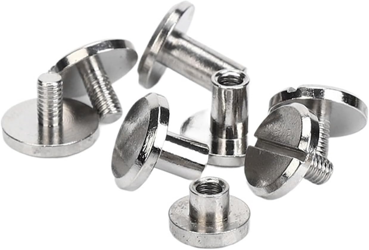 bookbinding screws, Binding Screws Pack Of 10 Nickel-Plated Multiple Sizes(9mm)