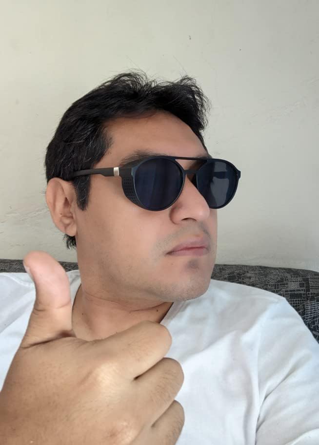 FEISEDY Classic Steampunk Sunglasses for Men Women Retro Round Gothic Shades Eyewear UV400 Protection B2957 - Image 3