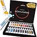 Produktbild LIEBERGE Acrylfarben Set Premium  24 intensive Farben à 12ml mit hoher Deckkraft  Acrylfarbe für Leinwand, Holz, Beton, Stein, Glas, Keramik uvm. (24 Farben, 12ml)