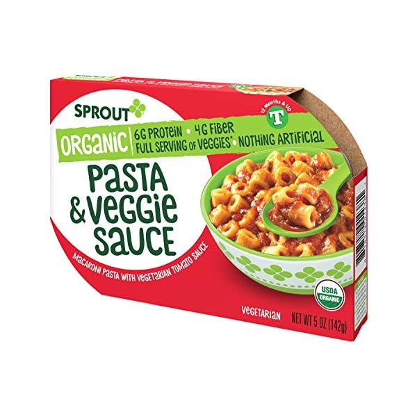 Sprout-Organic-Baby-Food-Toddler-Meals-Macaroni-Pasta-with-Vegetarian-Tomato-Sauce-5-Oz-Bowl-8-Count Sprout Organic Baby Food, Toddler Meals, Macaroni Pasta with Vegetarian Tomato Sauce, 5 Oz Bowl (8 Count)